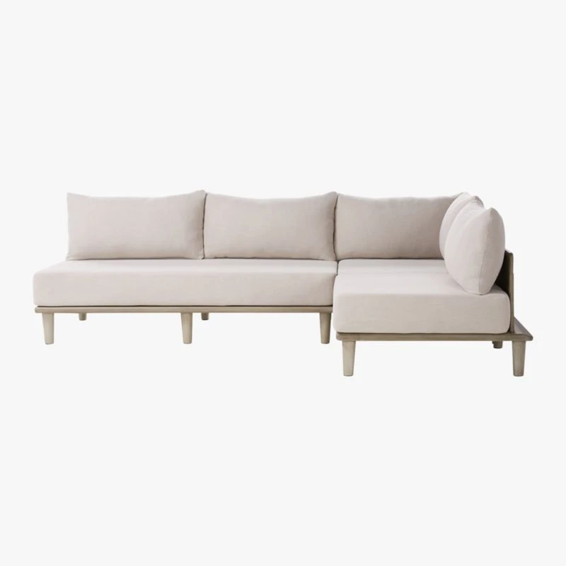 Baixa 3-Piece Wood Outdoor Patio Sectional Sofa 5 Baixa 3-Piece Wood Outdoor Patio Sectional Sofa - Image 3