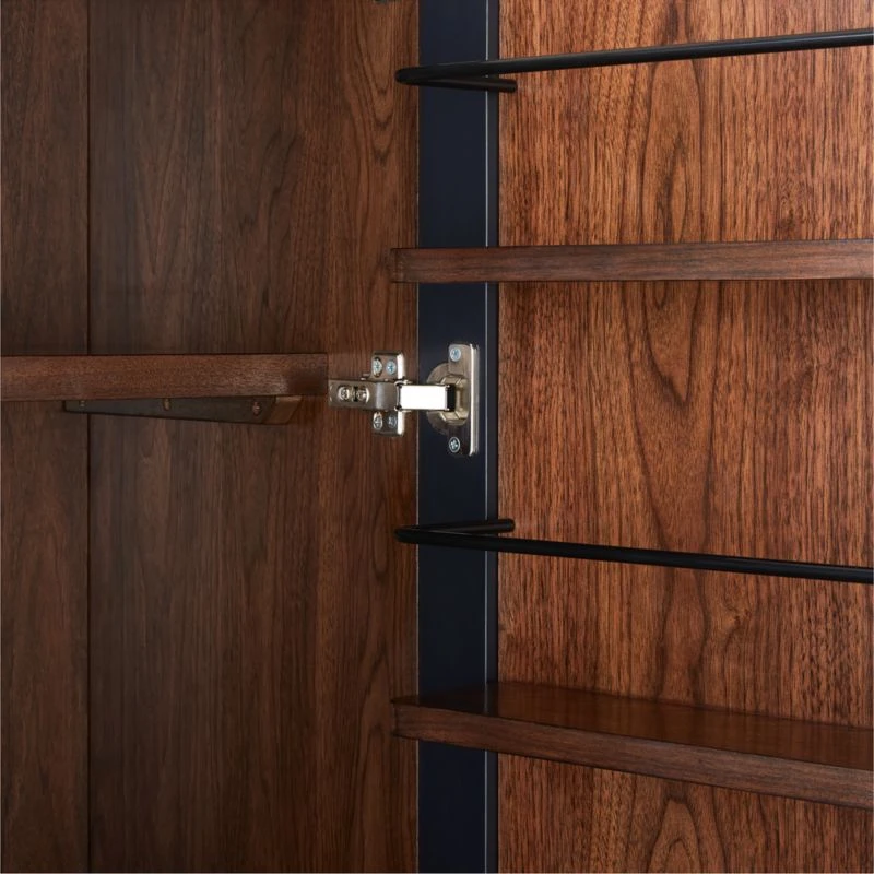 Bayamo Dark Blue Wood Bar Cabinet 11 Bayamo Dark Blue Wood Bar Cabinet - Image 9