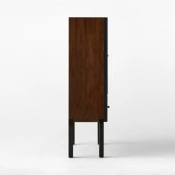 Bayamo Dark Blue Wood Bar Cabinet 17 Bayamo Dark Blue Wood Bar Cabinet -Cb2 BayamoStandingBarSDSSS23