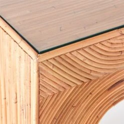 Bayu Rattan Desk With Drawer -Cb2 BayuRattanDeskAVSSS22