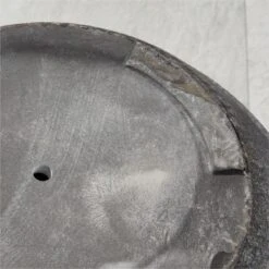 Belly Charcoal Grey Stone Outdoor Planter XXL -Cb2 BellyXXLPlanterChrclAV2SHS22