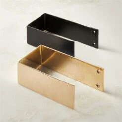 Bend Matte Black Curtain Tieback 7 Bend Matte Black Curtain Tieback -Cb2 BendTiebackGroupFHF22