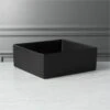 Bento Matte Black Square Bowl -Cb2 BentoMatteBlkServingBowlSHF16