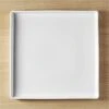 Bento Square White Serving Platter -Cb2 BentoWhiteSqPlatterSHF16