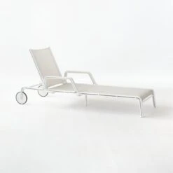 Beppi Ivory Sunbrella® Outdoor Sun Lounger -Cb2 BeppiIvorySunLounger3QSSS21