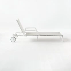 Beppi Ivory Sunbrella® Outdoor Sun Lounger -Cb2 BeppiIvorySunLoungerAV2SSS21