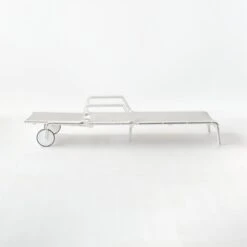 Beppi Ivory Sunbrella® Outdoor Sun Lounger -Cb2 BeppiIvorySunLoungerAV3SSS21