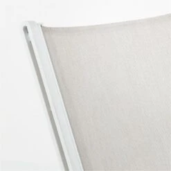 Beppi Ivory Sunbrella® Outdoor Sun Lounger -Cb2 BeppiIvorySunLoungerAV4SSS21