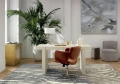 Solid Brass Studio Pencil Cup -Cb2 BiancaLacqueredLinenFB20