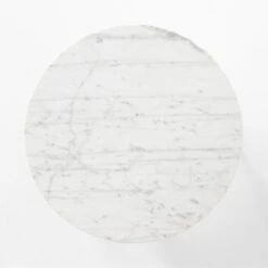 Pavilion Black Metal Outdoor Bistro Table With Marble Top Model 6340 -Cb2 BistroTableBlackNMarbleTOPSSS23