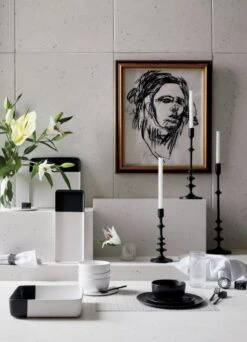 Crisp Rectangular Matte Black Serving Platter -Cb2 BlackDipServewareCrispSP18