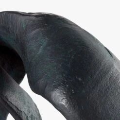 Black Aluminum Ribbon Table Sculpture -Cb2 BlackRibbonSculptureAVS20