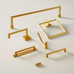 Blaine Brushed Brass Wall Mount Hook -Cb2 BlaineBrushedBrassCllctnAVFHF21