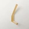 Blaine Brushed Brass Wall Mount Hook -Cb2 BlaineBrushedBrassHookSHF21