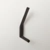 Blaine Matte Black Wall Mount Hook -Cb2 BlaineMatteBlackHookSHF21