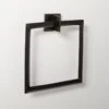 Blaine Matte Black Towel Ring -Cb2 BlaineMttBlkTowelRingSHF21