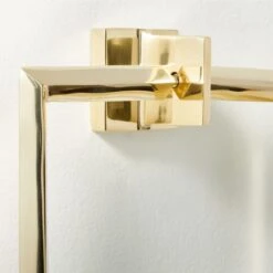 Blaine Unlacquered Brass Towel Ring -Cb2 BlainePldUnldBsTwlRingAV2SHF22