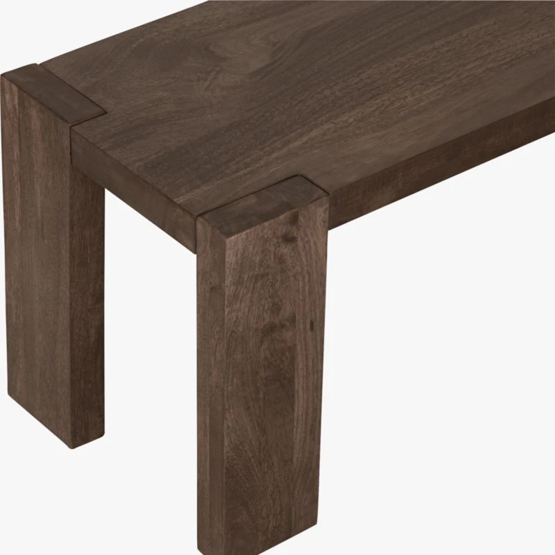 Blox Midtone Brown Wood Bench 50" 5 Blox Midtone Brown Wood Bench 50" - Image 3