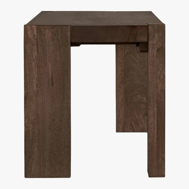 Blox Midtone Brown Wood Bench 50" 6 Blox Midtone Brown Wood Bench 50" - Image 4