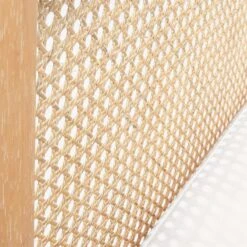 Boho White Linen And Natural Rattan Daybed Twin -Cb2 BohoDaybedNtrlWPearlCoverAV2S18