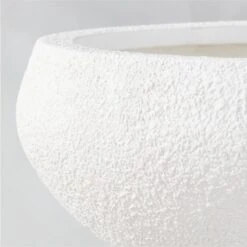 Boka White Concrete Indoor/Outdoor Planter Bowl Small -Cb2 BokaWhitePlanterBowlSmAV2SHS23