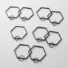 Bolt Matte Black Curtain Rings Set Of 9 -Cb2 BoltBlackDraperyRingsS9AVSHF21