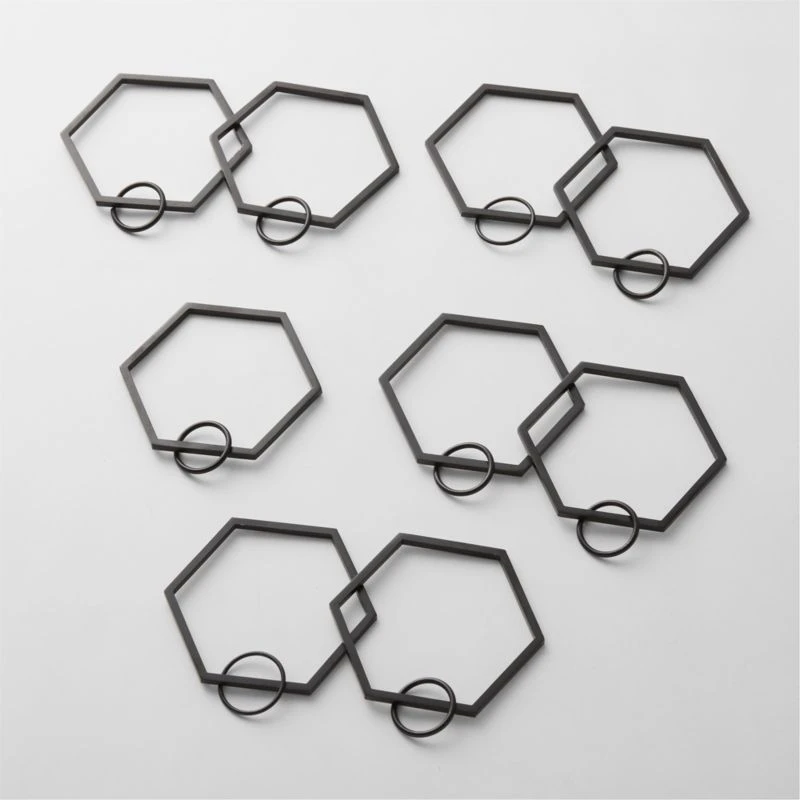 Bolt Matte Black Curtain Rings Set Of 9 3 Bolt Matte Black Curtain Rings Set Of 9