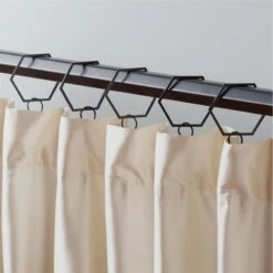 Bolt Matte Black Curtain Rings Set Of 9 6 Bolt Matte Black Curtain Rings Set Of 9 -Cb2 BoltBlackDraperyRingsS9SHF21