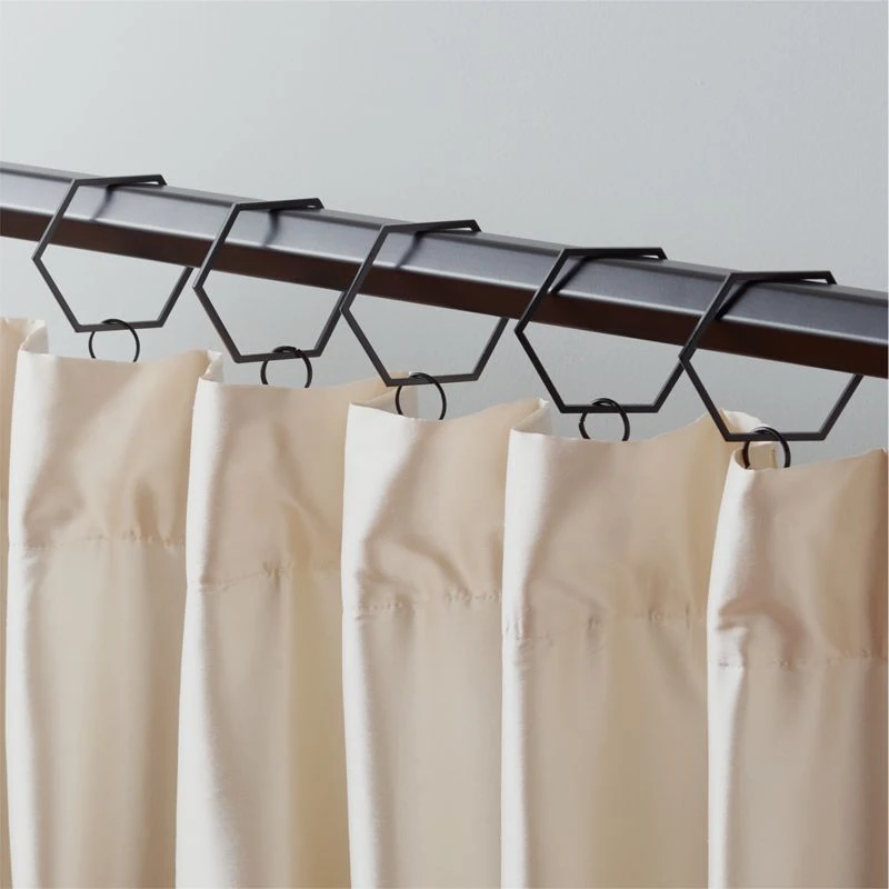 Bolt Matte Black Curtain Rings Set Of 9 4 Bolt Matte Black Curtain Rings Set Of 9 - Image 2