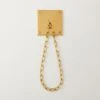 Bolt Polished Brass Chain Curtain Tieback