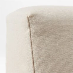 Bonelli Teak Outdoor Lounge Chair With Ivory Sunbrella® Cushions -Cb2 BonelliLoungeChairAV2SSS23