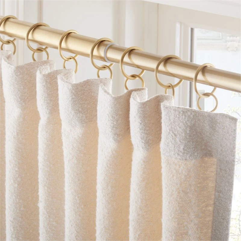 Ivory Boucle Window Curtain Panel 48''x84'' 4 Ivory Boucle Window Curtain Panel 48''x84'' - Image 2
