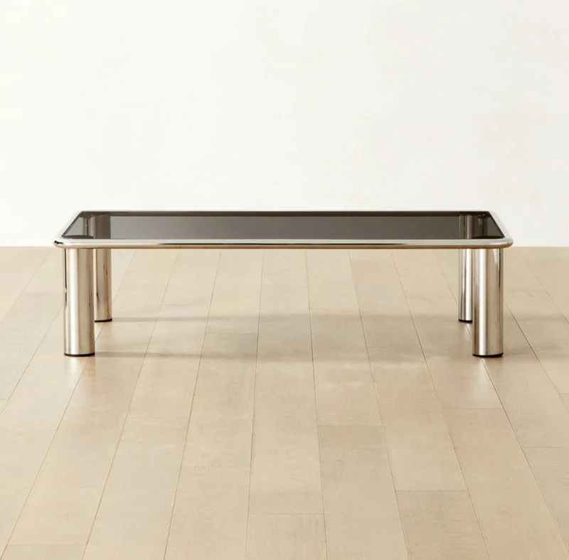 Bovisio Rectangular Smoked Glass Coffee Table 3 Bovisio Rectangular Smoked Glass Coffee Table