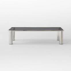 Bovisio Rectangular Smoked Glass Coffee Table 18 Bovisio Rectangular Smoked Glass Coffee Table -Cb2 BovisioSmkGlssRectCffTblSOSSF22
