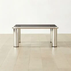 Bovisio Square Smoked Glass Coffee Table