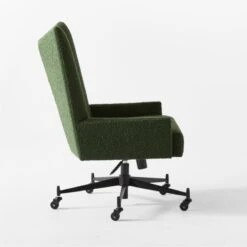 Bowtie Green Boucle Office Chair Model 3002 -Cb2 BowtieMd3002BclOfcChairSDSSF21