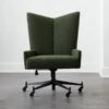Bowtie Green Boucle Office Chair Model 3002 -Cb2 BowtieMd3002BclOfcChairSHF21