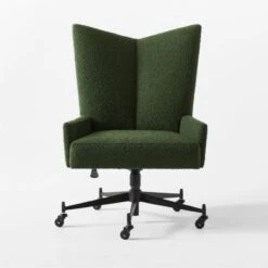 Bowtie Green Boucle Office Chair Model 3002 -Cb2 BowtieMd3002BclOfcChairSOSSF21