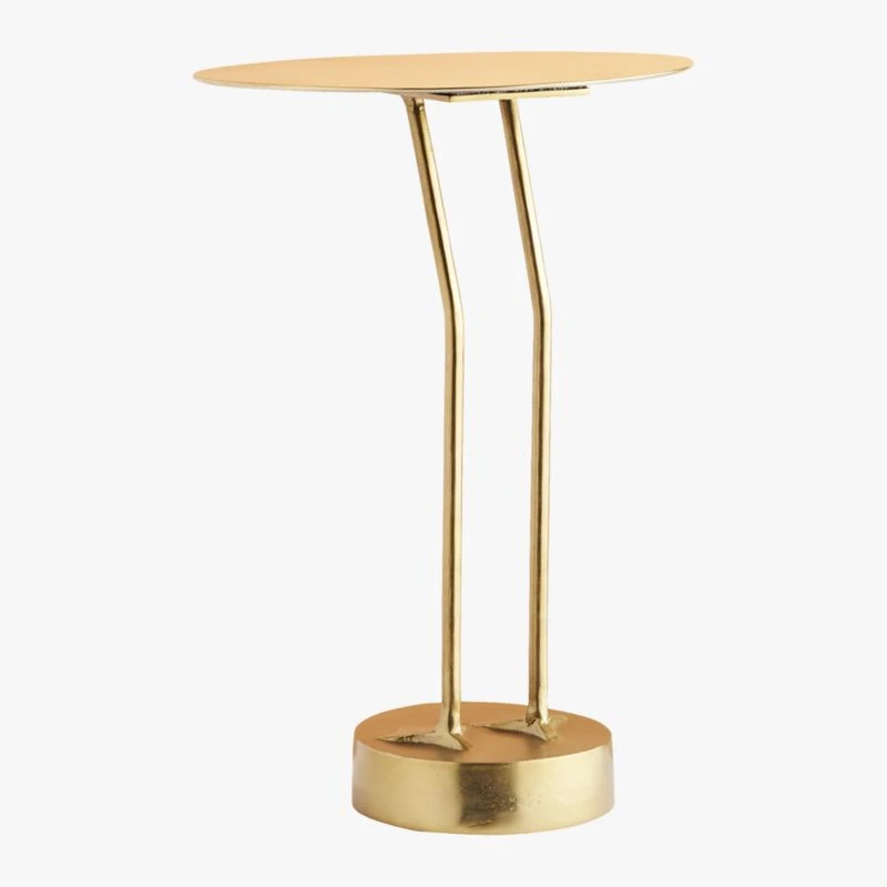 Brass Bird Outdoor Patio Side Table 10 Brass Bird Outdoor Patio Side Table - Image 8
