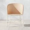 Brava Neutral And White Wicker Outdoor Dining Armchair 1 Brava Neutral And White Wicker Outdoor Dining Armchair -Cb2 BravaDnngLngChairWhtNNatSHS23