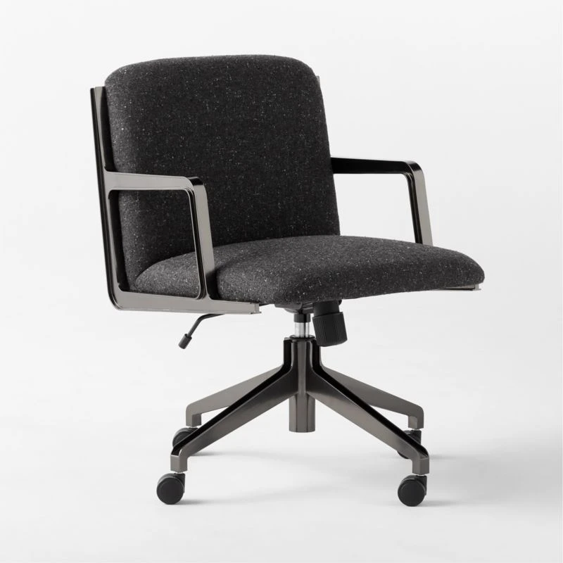 Brecha Grey Upholstered Office Chair 5 Brecha Grey Upholstered Office Chair - Image 3