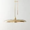 Brio Polished Brass Pendant Light -Cb2 BrioPolishedBrsPndntSHF22