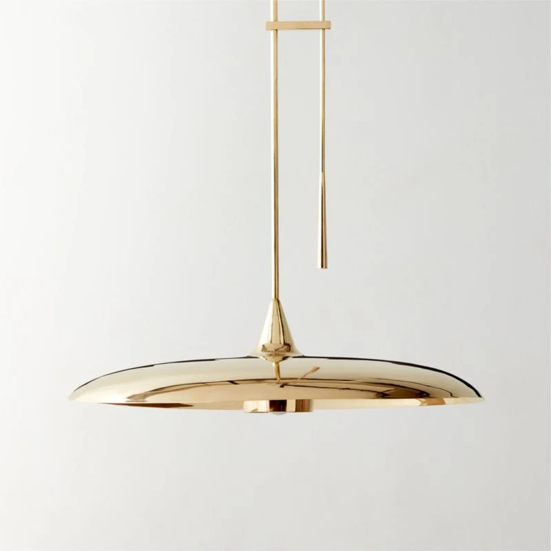 Brio Polished Brass Pendant Light 3 Brio Polished Brass Pendant Light