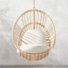 Brisa Rattan Outdoor Hanging Lounge Chair 2 Brisa Rattan Outdoor Hanging Lounge Chair -Cb2 BrisaHangingLoungeChairSHS22