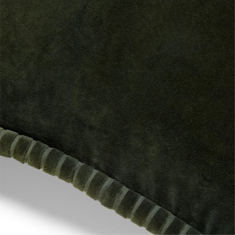 Brye Dark Green Velvet Throw Pillow With Down-Alternative Insert 20'' 4 Brye Dark Green Velvet Throw Pillow With Down-Alternative Insert 20'' - Image 2