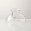 Bulbo Glass Tealight Candle Holder 1 Bulbo Glass Tealight Candle Holder -Cb2 BulboTealightHldrClearROF22
