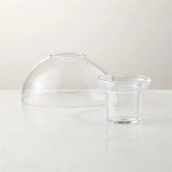 Bulbo Glass Tealight Candle Holder 7 Bulbo Glass Tealight Candle Holder -Cb2 BulboTealightHldrClearSHF22