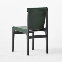 Burano Green Leather Sling Chair 14 Burano Green Leather Sling Chair -Cb2 BuranoLthrChairGreen3QBSSF22
