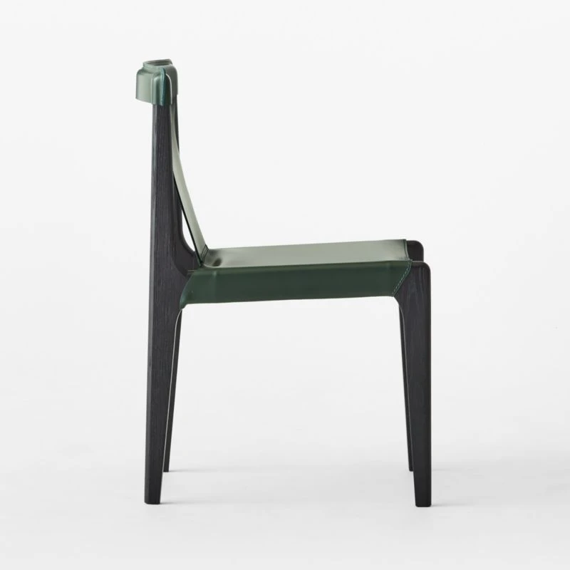 Burano Green Leather Sling Chair 7 Burano Green Leather Sling Chair - Image 5