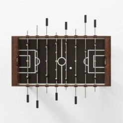 Burl Wood Foosball Table -Cb2 BurlFoosballTableAV4SSF22